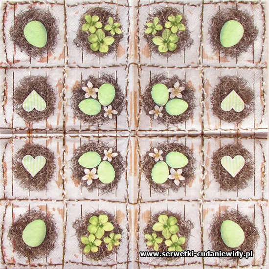 1257 Pastel Green Easter Collage