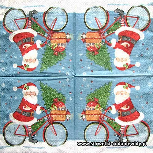 1342 Santa On Bike