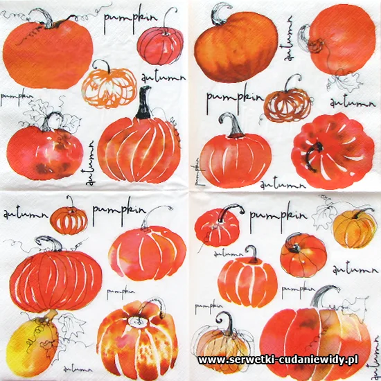 1455 Watercolor Pumpkins