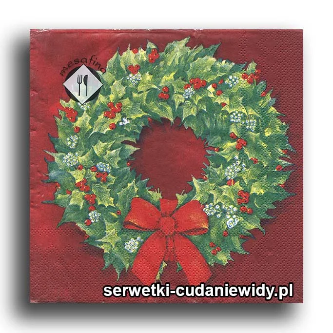 1512PACZKA Wianek Świąteczny