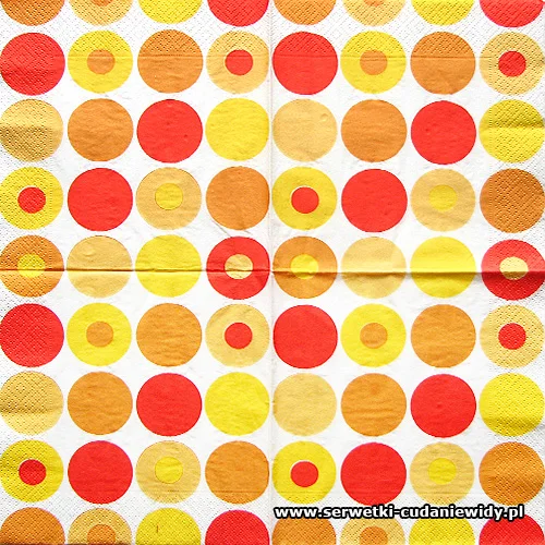 1621 Dots Orange Red