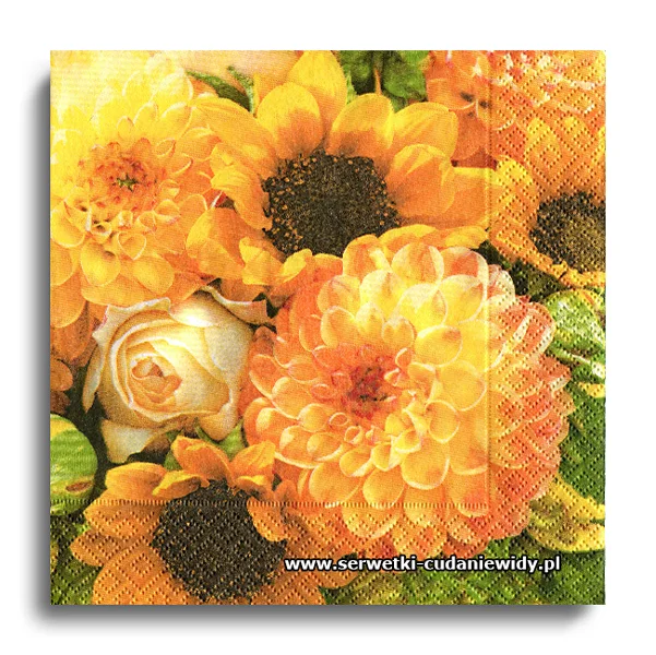 1697PACZKA Flowers Orange