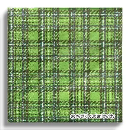 1738PACZKA Chequered Pattern Green