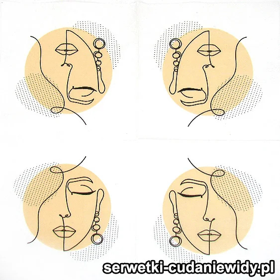 1965 Kobieca Twarz Abstrakcji