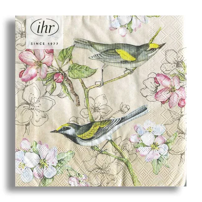 2114PACZKA Birds Symphony Cream