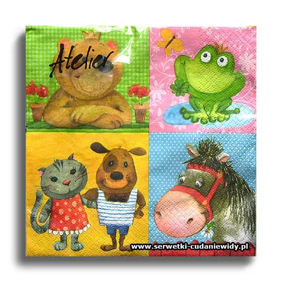 2196PACZKA Kinder Animals