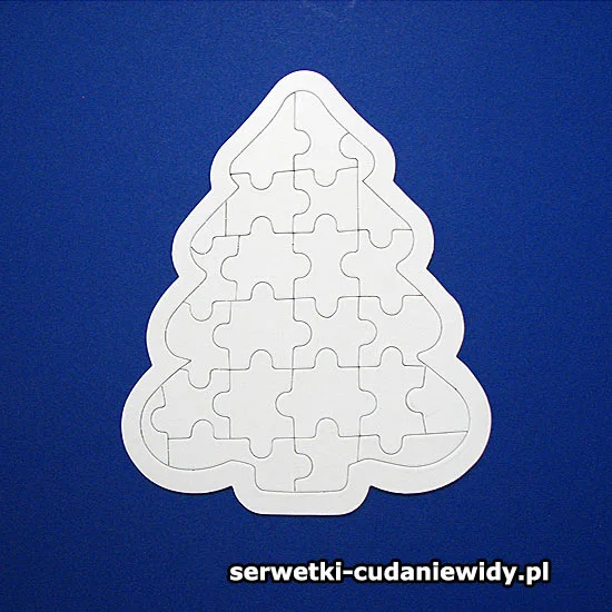 2214TEK Kartonowa Choinka Puzzle