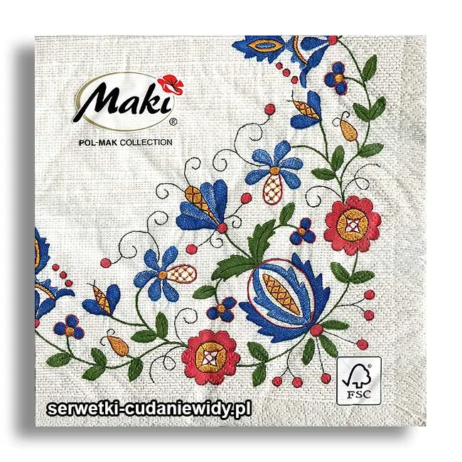 2227PACZKA Paczka Serwetek Maki 20 Szt
