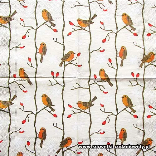 2257 Little Red Robins Cream