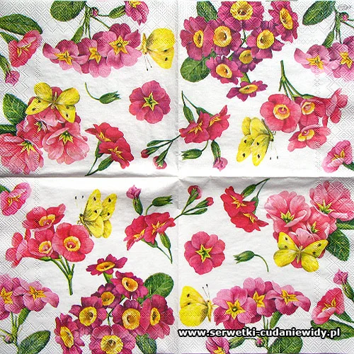 2280 Pink Flowers Cream