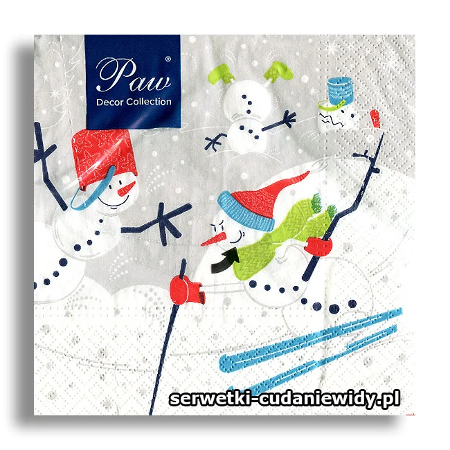 2340PACZKA Skiing Santa