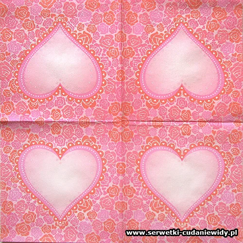 2575 Romantic Heart Among Roses