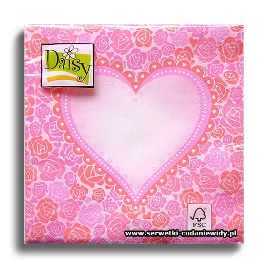 2575PACZKA Romantic Heart Among Roses