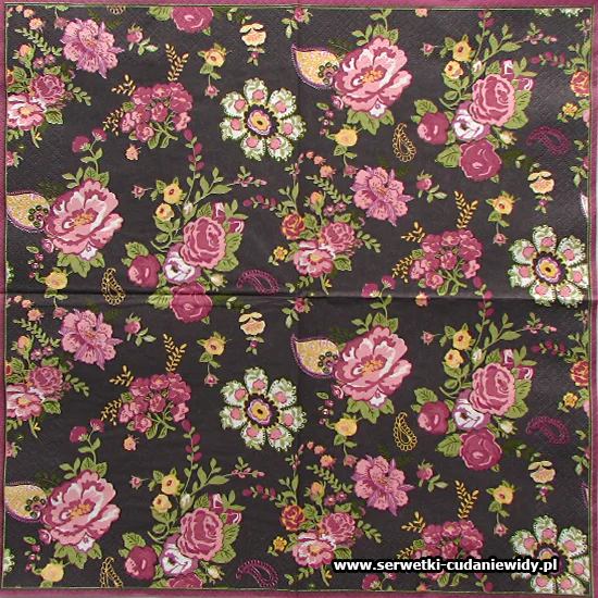 2669 Wallpaper With Roses Claret