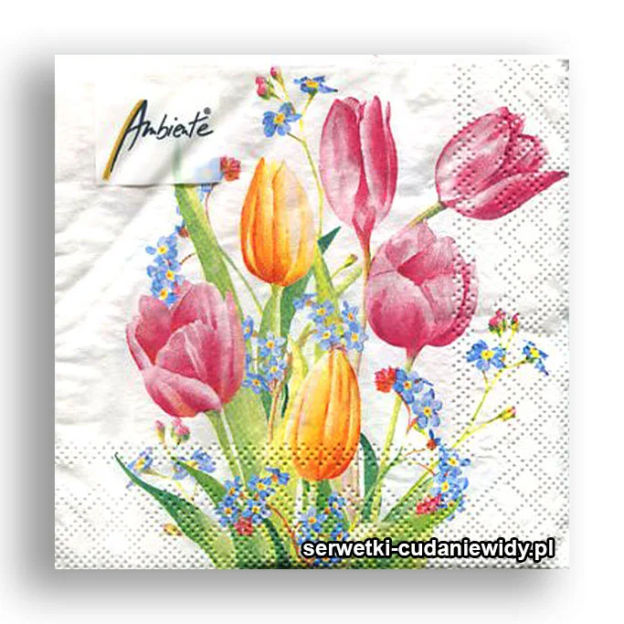2856PACZKA Kolorowe Tulipany