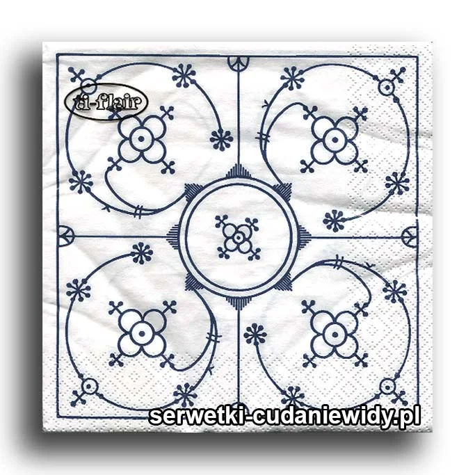 3011PACZKA Porcelanowy Błękit