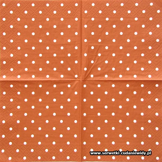 3018 Brown Dots White