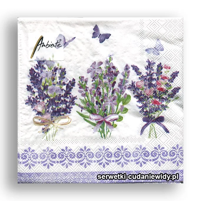3256PACZKA Lawenda Z Borderem