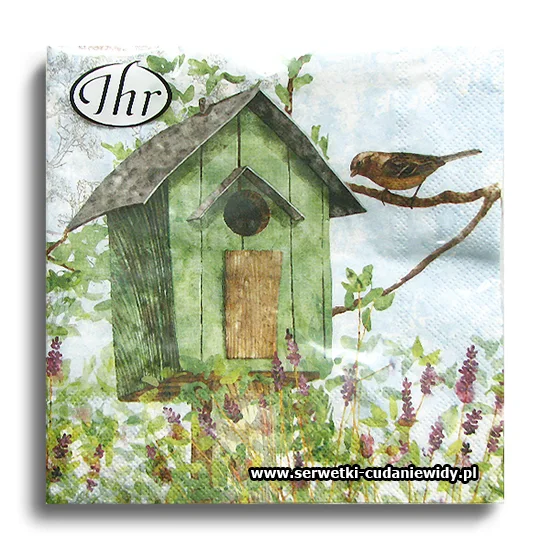 3553PACZKA Green Birdhouse
