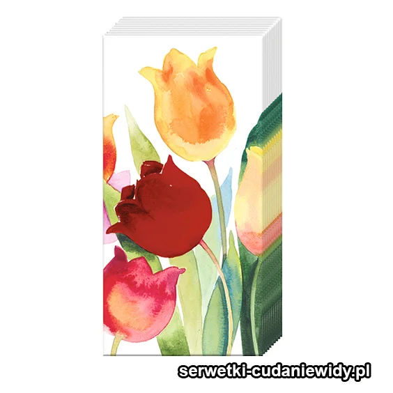 3821PACZKA Akrylowe Tulipany