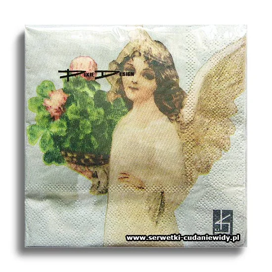 3893PACZKA Angel With Flowers