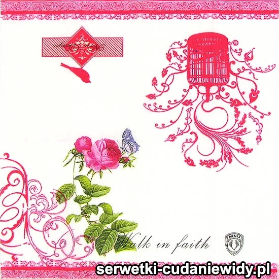 39890 Różany Ornament