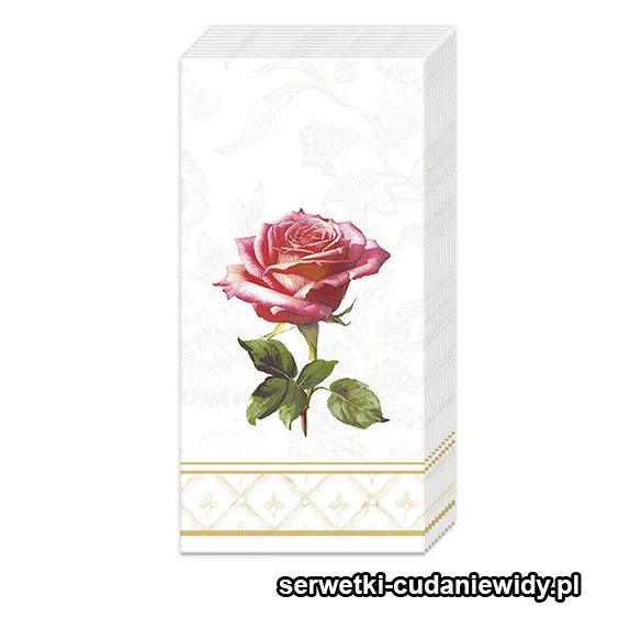 3989PACZKA Elegancka Róża