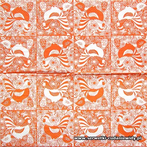 4016 Easter Birds Orange