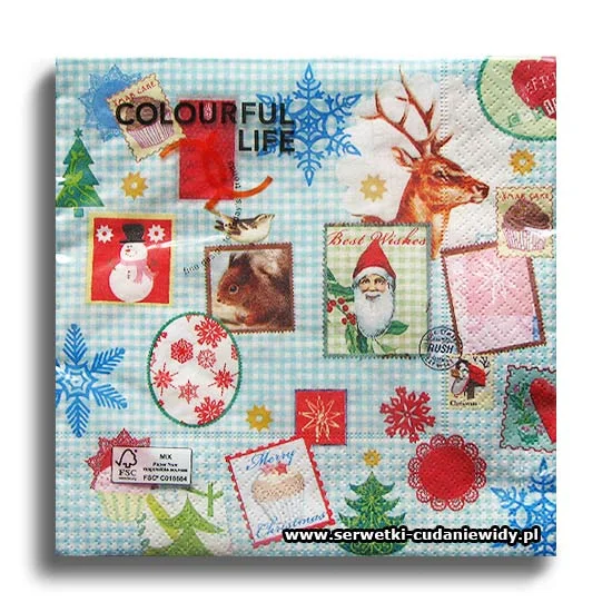 4034PACZKA Xmas Stamps