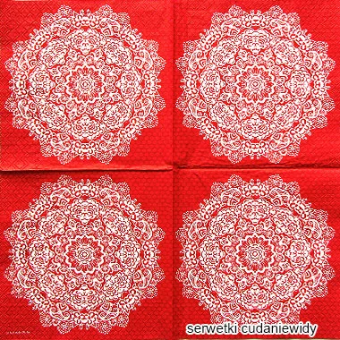 4101 Lace Flower Red