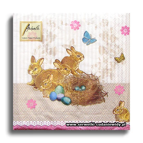 4443PACZKA Bunnies Nest Taupe