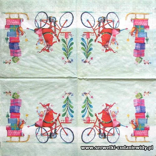4492 Santa On Bike