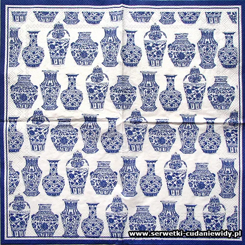 4560 Blue And White Urns