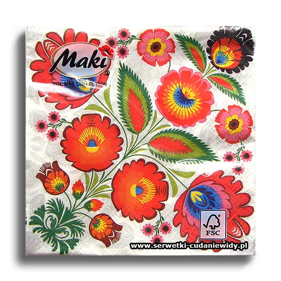 4583PACZKA Kwiaty Łowickie
