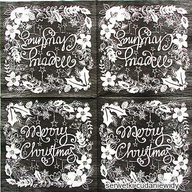 4765 Merry Christmas Black