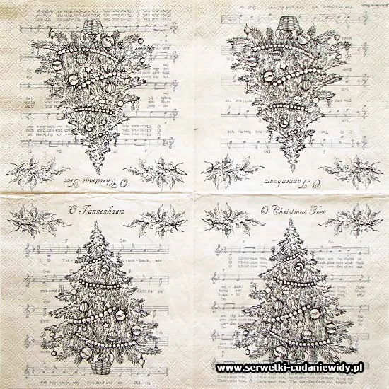 4814 O Christmas Tree Black