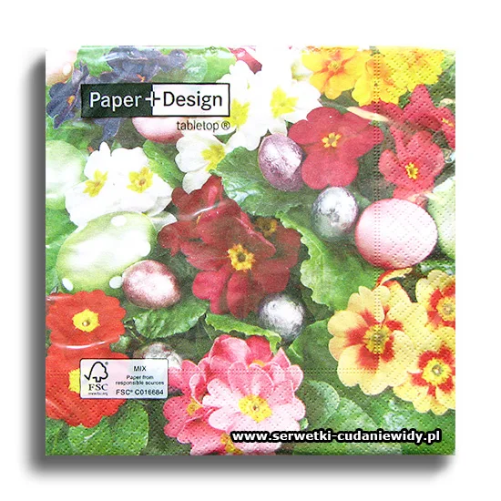 4892PACZKA Primroses And Eggs