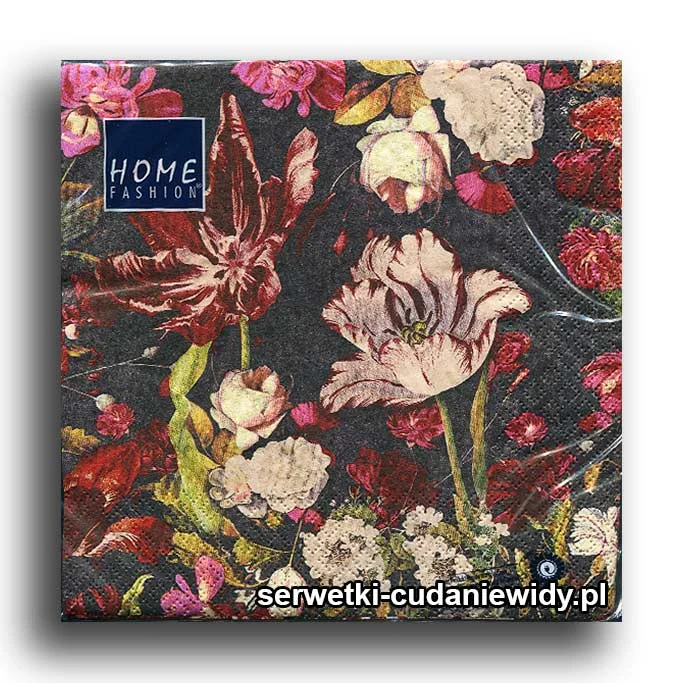 4907PACZKA Kwiaty Retro
