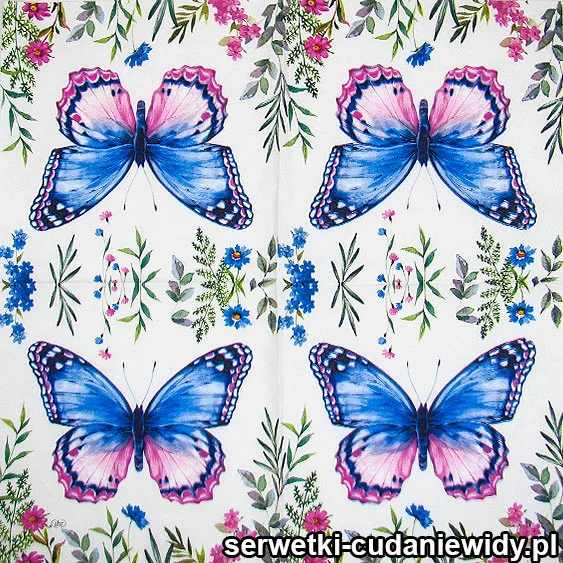5000 Motyl Różowo Niebieski