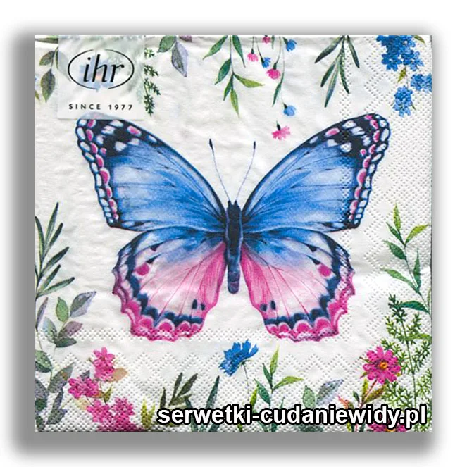 5000PACZKA Motyl Niebiesko Rózowy