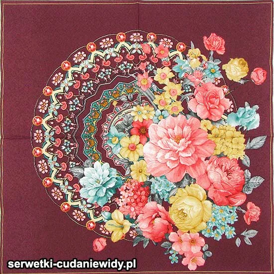 5178 Mandala I Piekny Bukiet Kwiatów