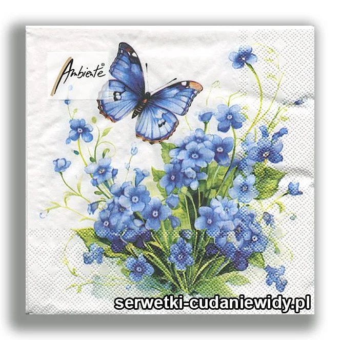 5274PACZKA Motyl I Niezapominajki