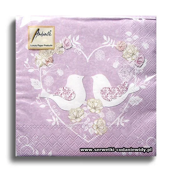 5280PACZKA Turtle Doves Lila