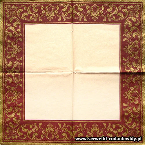 5605 Gold Border Red