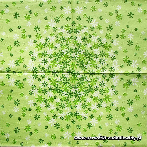 5664 Mini Flowers Green