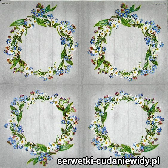 5907 Wianek Z Rumianków I Niezapominajek