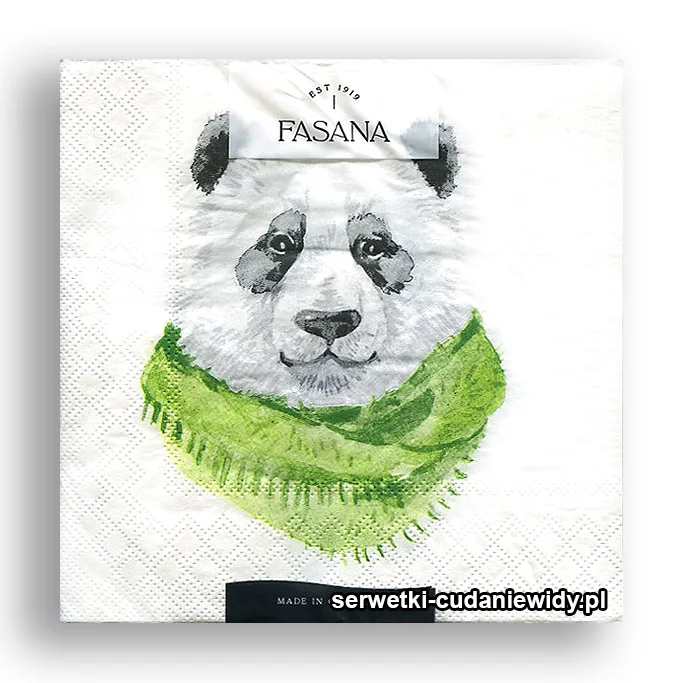 5952PACZKA Panda W Szaliku