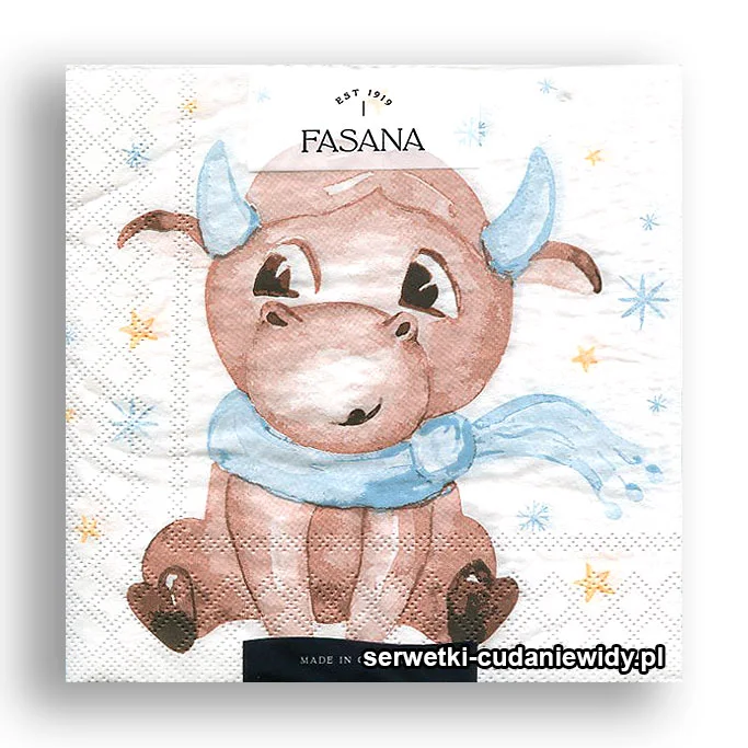 6076PACZKA Krowa Zimowa