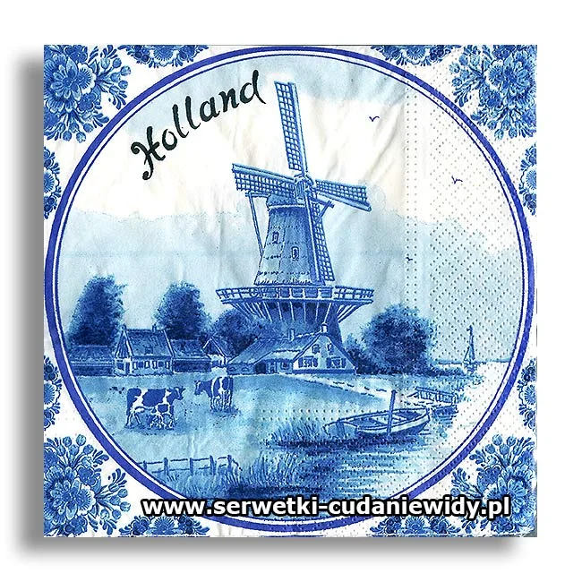 6236PACZKA Windmill In Blue Colors