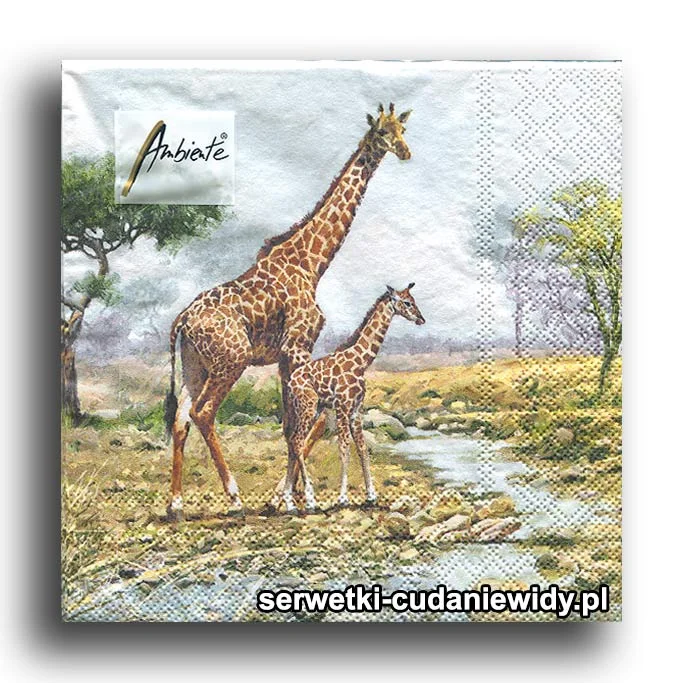 6327PACZKA Żyrafy Na Sawannie